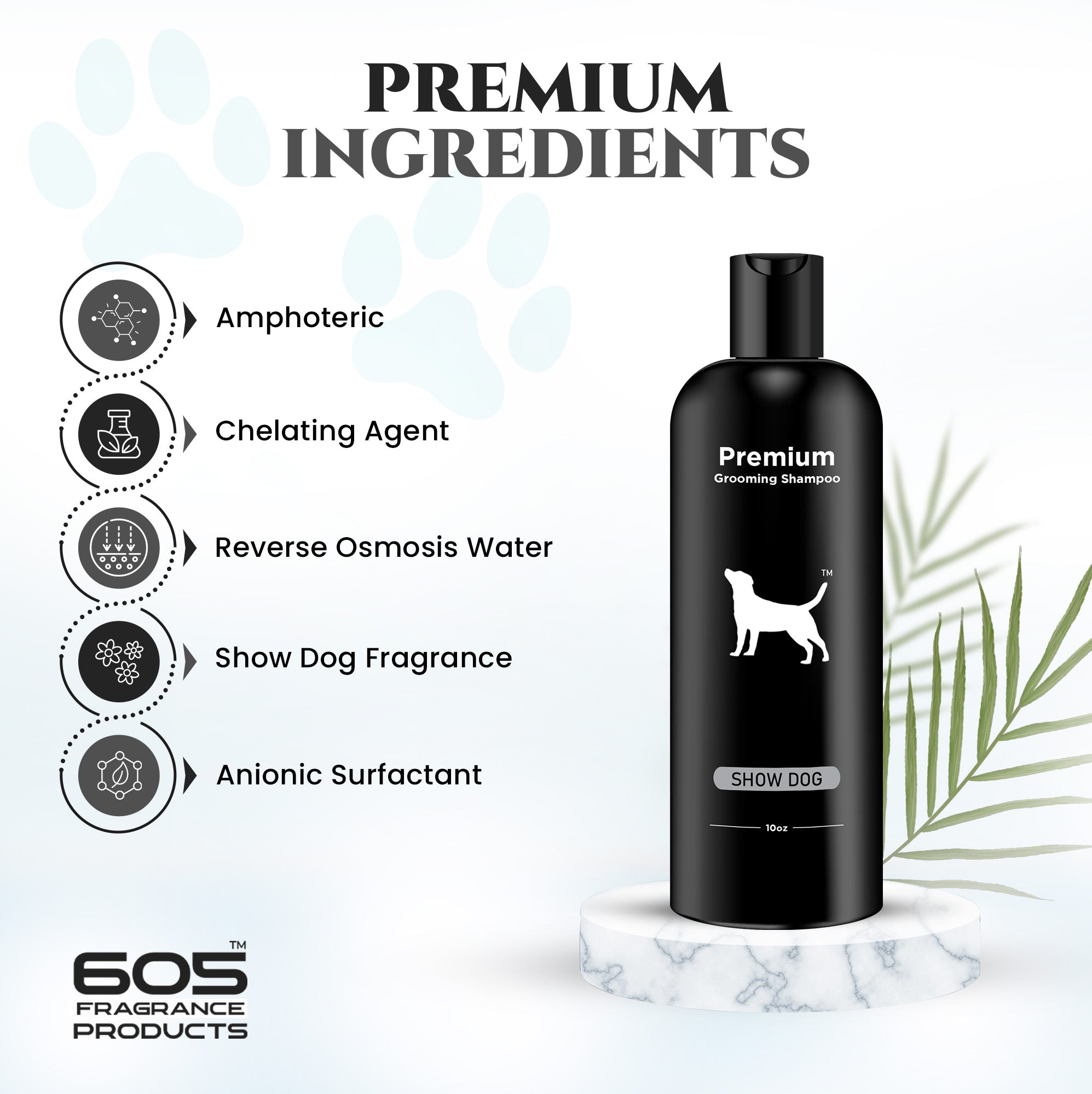 Natural Dog Shampoo for Itchy and Sensitive Skin (Show Dog)