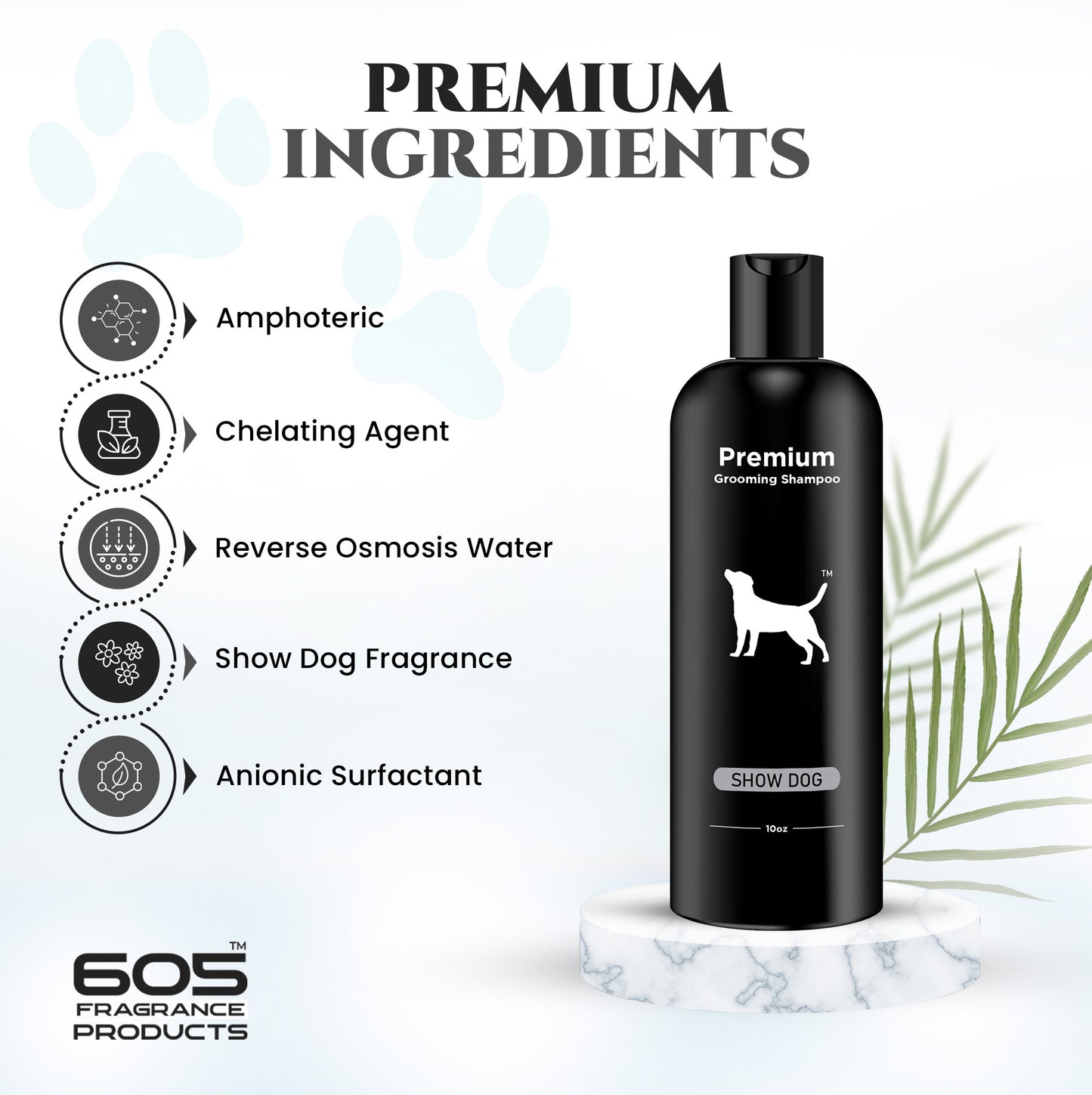 Natural Dog Shampoo for Itchy and Sensitive Skin (Show Dog)