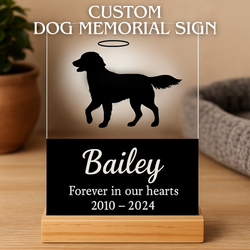 Custom Dog Memorial Acrylic Plaque