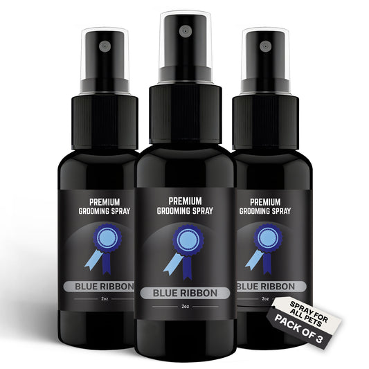 Premium Dog Cologne and Odor Eliminator - Dog Grooming Spray 3pack (Blue Ribbon)