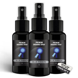 Premium Dog Cologne and Odor Eliminator - Dog Grooming Spray 3pack (Blue Ribbon)