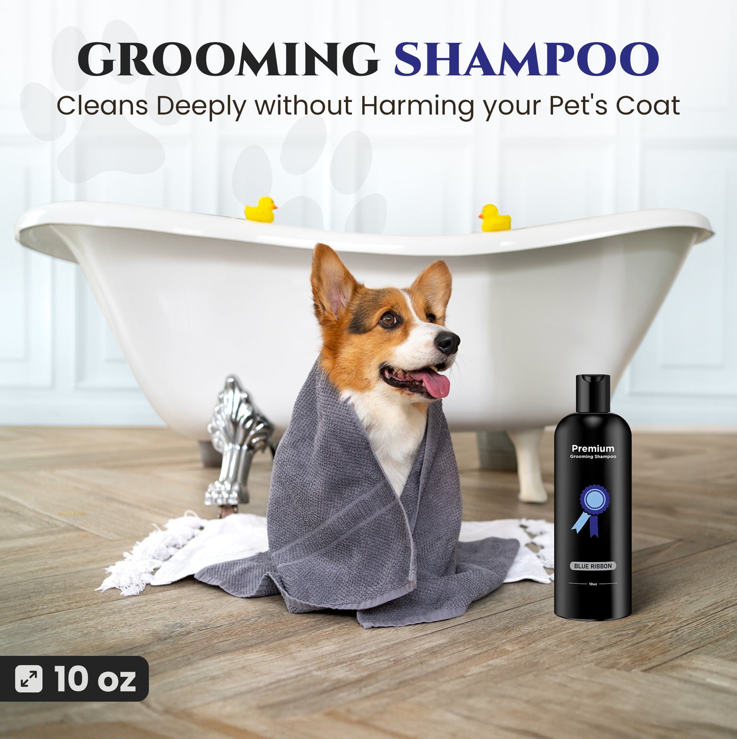 Natural Dog Shampoo for Itchy and Sensitive Skin (Blue Ribbon)