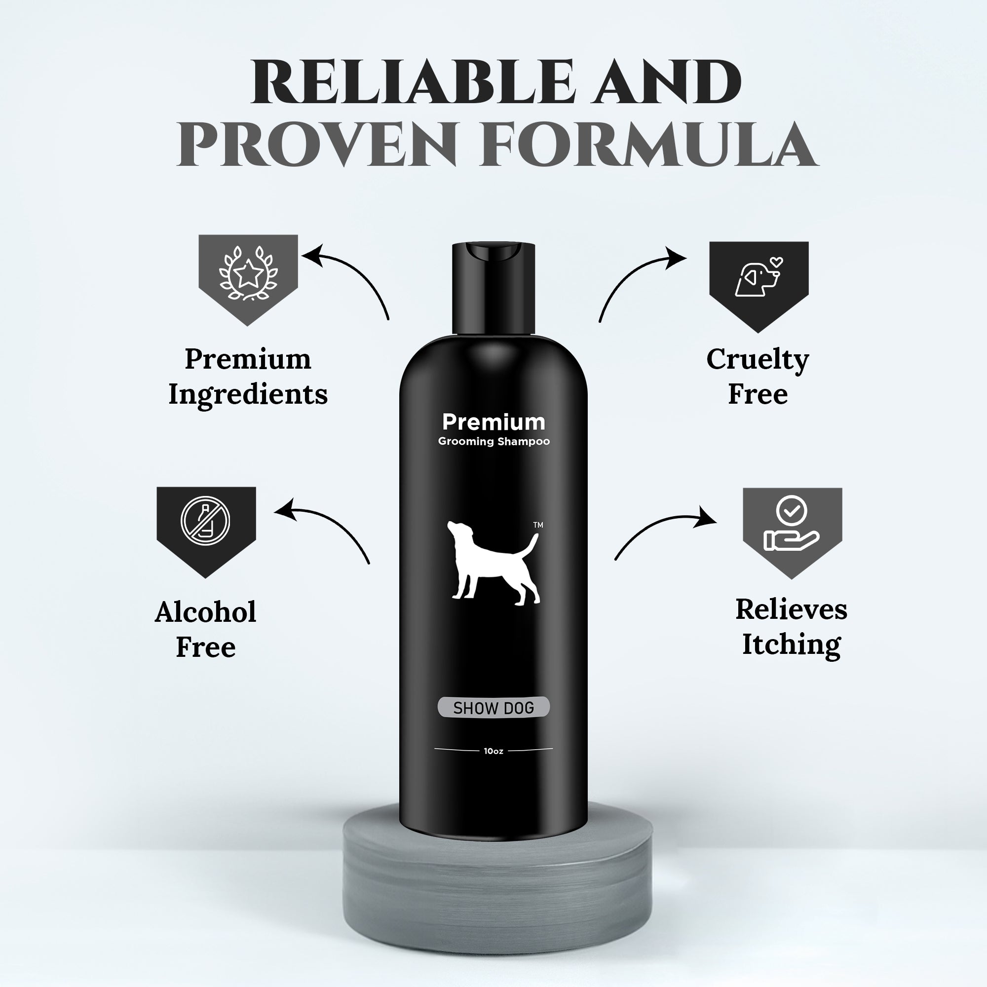 Natural Dog Shampoo for Itchy and Sensitive Skin (Show Dog)