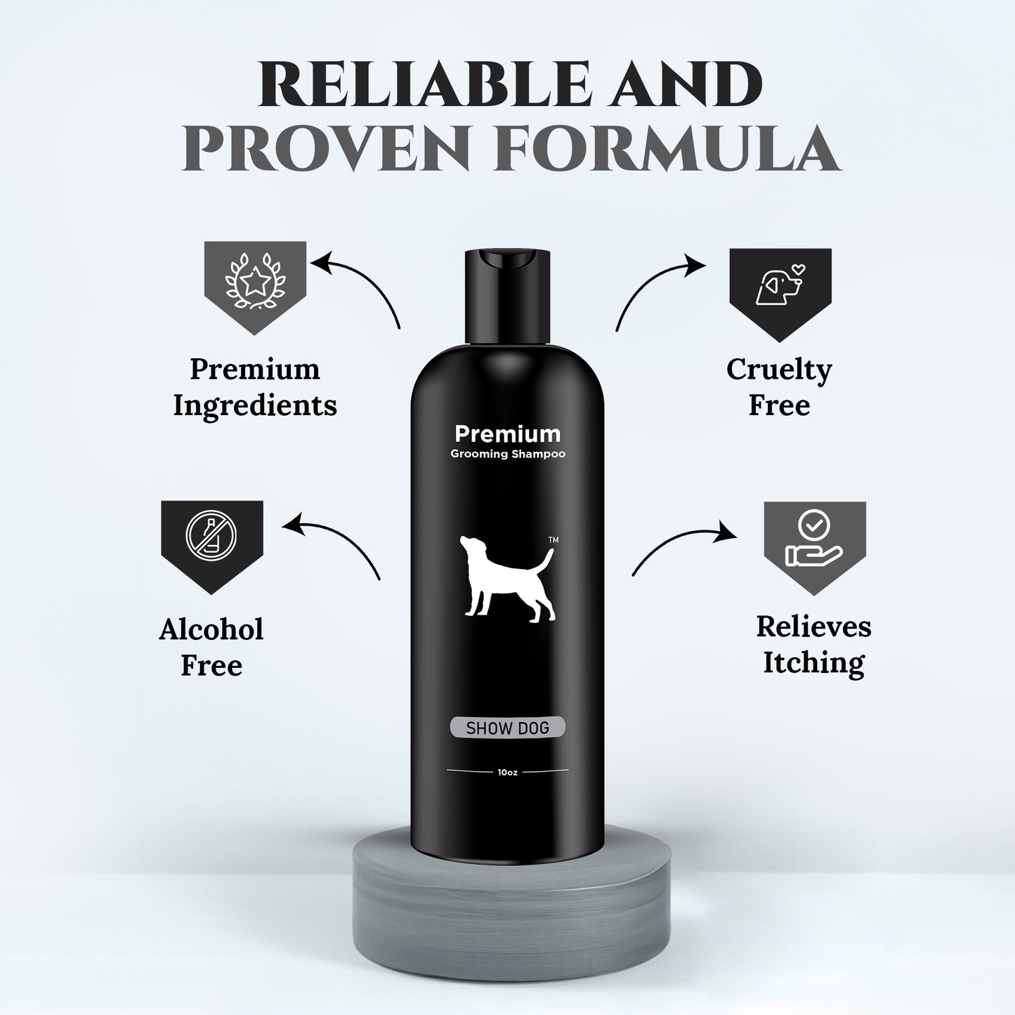 Natural Dog Shampoo for Itchy and Sensitive Skin (Show Dog)