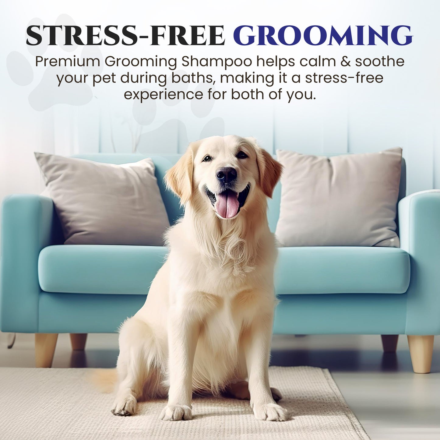 Natural Dog Shampoo for Itchy and Sensitive Skin (Blue Ribbon)