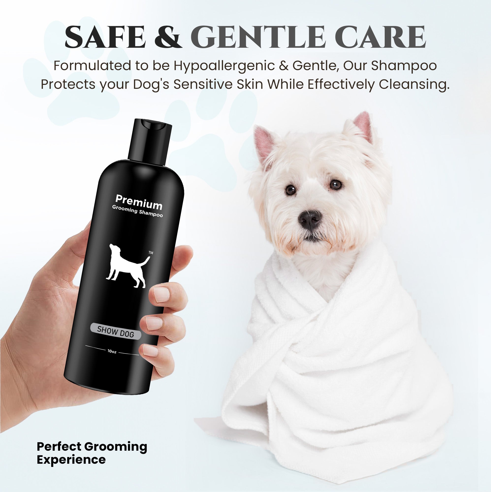 Natural Dog Shampoo for Itchy and Sensitive Skin (Show Dog)