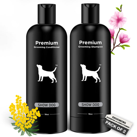 Natural Dog Shampoo & Conditioner for Itchy and Sensitive Skin (Show Dog)