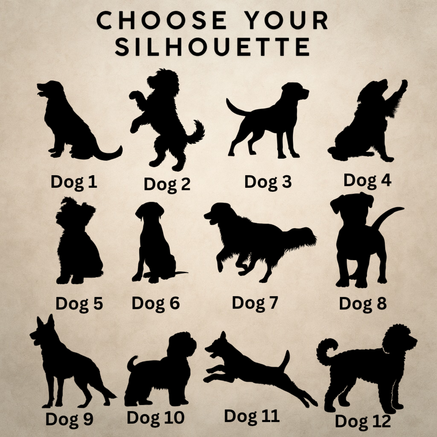 Custom Pet Name Sign – Personalized Acrylic Silhouette Decor